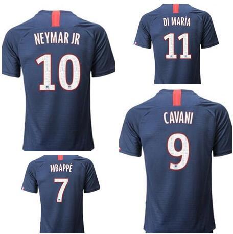 19-20 customized Thai Quality Soccer Jerseys Tops,custom 9 CAVANI 10 NEYMAR JR 11 Di María 7 Mbappé 22 Jesé 25 Rabiot 23 Draxler Soccer Wear