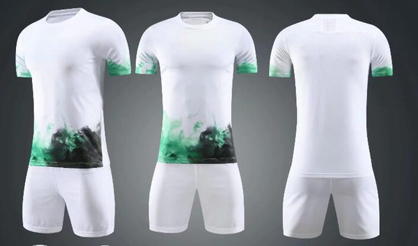 wholesale Football Custom Blank Team Soccer Jerseys Sets Customized Soccer With Shorts Training Short Running soccer uniform yakuda wear