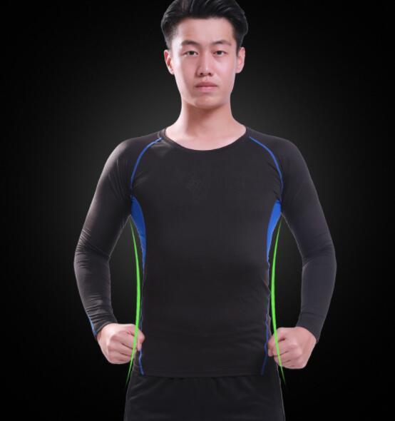 Top 2022quick drying sports tights long sleeve men's football training base shirt running Yoga suit breathable fitness suit Soccer Training