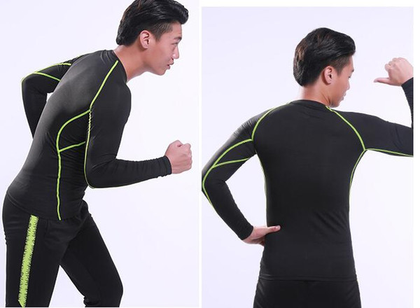 Uniforms Soccer quick drying sports tights long sleeve men football training base shirt running Yoga suit breathable fitness suit Training