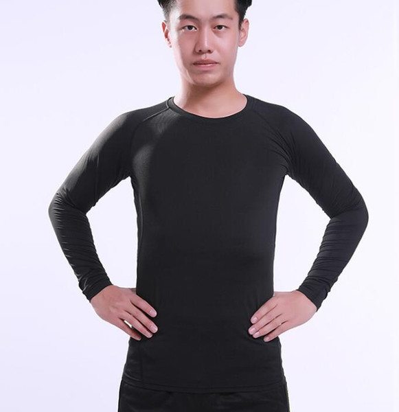 different Soccer quick drying sports tights long sleeve men football training base shirt running Yoga suit breathable fitness suit Training