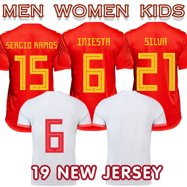 2019 Spaineish maillot football National Team soccer jersey Roudrigo vázquez women men kids home away Camiseta de futbol