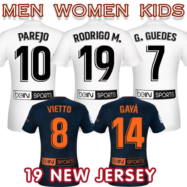 Los Ches La Liga 19 Rodrigo Moreno PAREJO soocer jersey home away KONDOGBIA G.GUEDES BATSHUAYI football shirt GAYA C.SOLER football jerseys