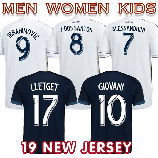 201819 LA Galaxy Soccer Jersey Men Women kid Angeles Galaxy IBRAHIMOVIC ALESSANDRINI GIOVANI ROGERS Football Shirt Kits tracksuti Uniforms