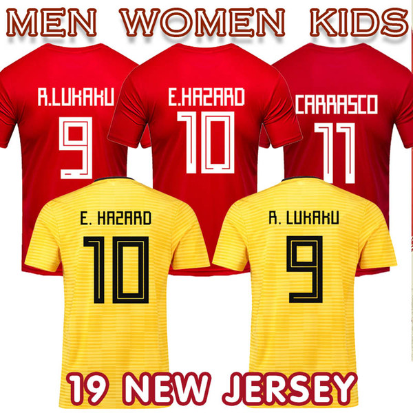 2019 Bellgium maillot football National Team soccer jersey Hazarder women men kids home Camiseta de futbol