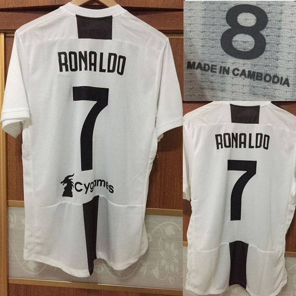 2018 2019 RONALDO Match Worn Player Issue Player version Soccer Jerseys DYBALA CHIELLINI Mandzukic RONALDO PJANIC Jersey Maglia da calcio