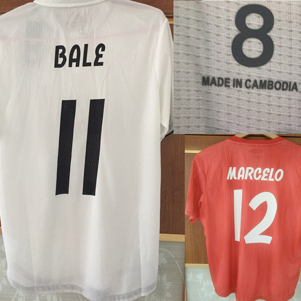 2018 2019 Modric Match Worn Player Issue Player version Soccer Jerseys Bale Benzema Asensio Isco MARCELO Varane Jersey Camiseta de futbol