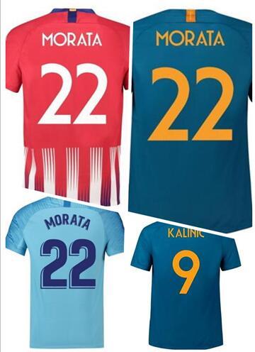 personalized customized 18-19 mens Morata 22 Diego Costa 19 Juanfran 20 Gelson 18 Savic 15 Lemar 11 Thomas 5 Arias 4 sports Soccer jerseys