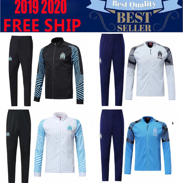 Olympique de Marseille Soccer jackets 2019 2020 OM Marseille Maillot De Foot PAYET L.GUSTAVO THAUVIN tracksuit 2019 Marseille training suit