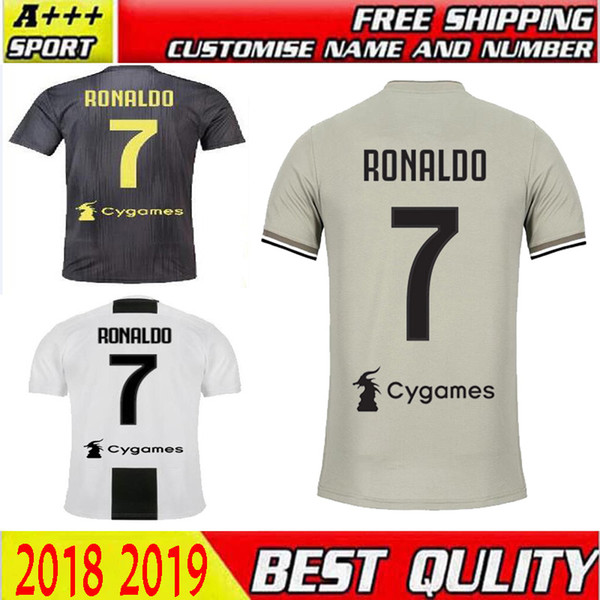 18 19 Juventus Soccer Jersey home away 3rd goalkeeper 7 RONALDO 10 DYBALA 11 D. Costa 17 MANDZUKIC BUFFON Football jerseys