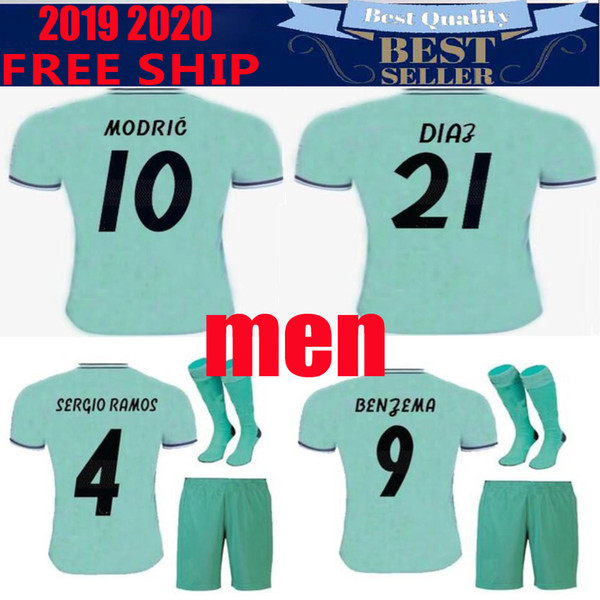 MEN Real Madrid 2019 2020 MARIANO ASENSIO MODRIC soccer jersey 19 20 RAMOS BALE ISCO Camiseta mens football shirts Third red