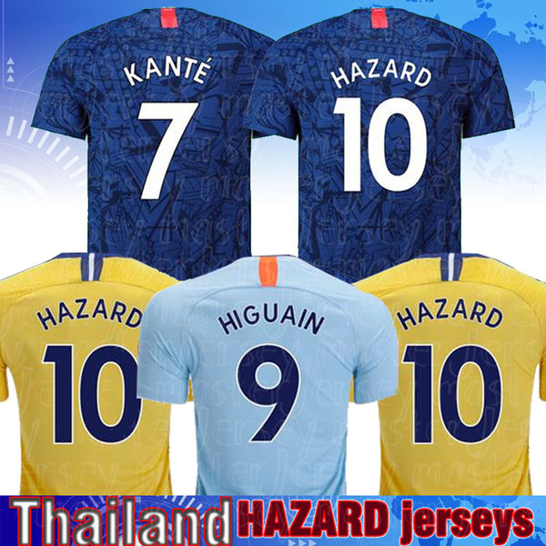 Thailand 19 20 HAZARD JORGINHO PULISIC soccer jersey 2019 2020 HIGUAIN GIROUD KANTE Camiseta de football kits shirt 18 19 maillot camisetas