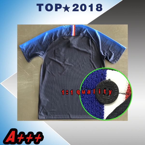 Best quality 2018 MBAPPE soccer jersey POGBA football shirt LACAZETTE Griezmann KANTE Camiseta GRIEZMANN DEMBELE GIROUD MATUIDI UMTITI S-4XL