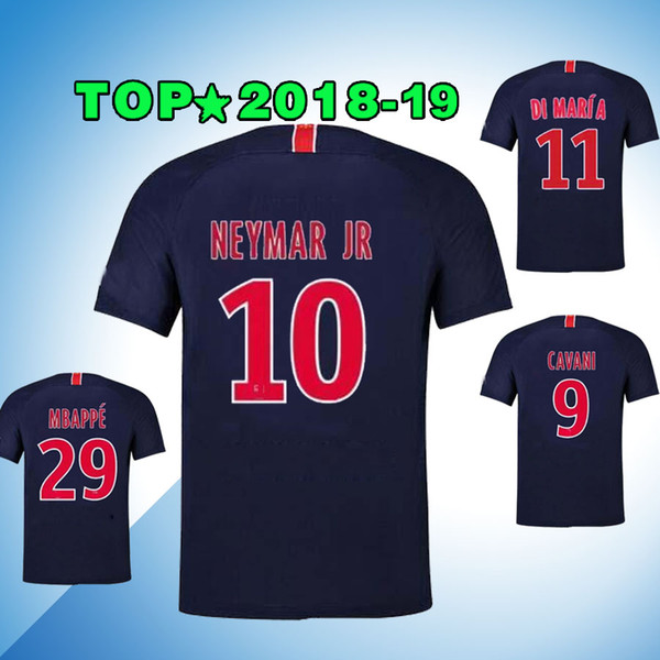 18 19 NEYMAR JR MBAPPE PARIS DI MARIA SOCCER JERSEY 2018 2019 VERRATTI MATUIDI CAVANI ZLATAN MAILLOT DE FOOT CAMISA PSGERMAIN FOOTBALL SHIR