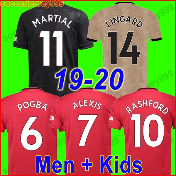 Thailand FC POGBA soccer jersey 2019 2020 LINGARD LUKAKU RASHFORD football shirt united UtD 18 19 20 uniforms man jerseys manchester