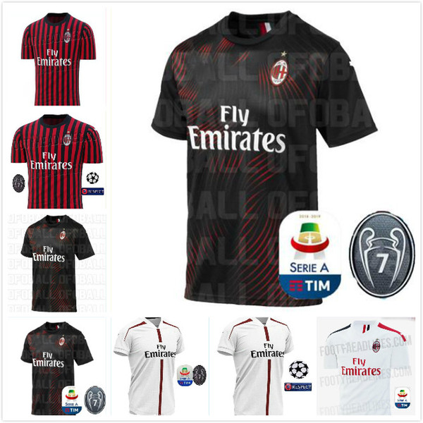 AC milan 19 20 soccer jersey 2019 2020 football shirt HIGUAIN PAQUETA BORINI PIATEK CALDARA CUTRONE Camisa CALHANOGLU PIATEK maillot
