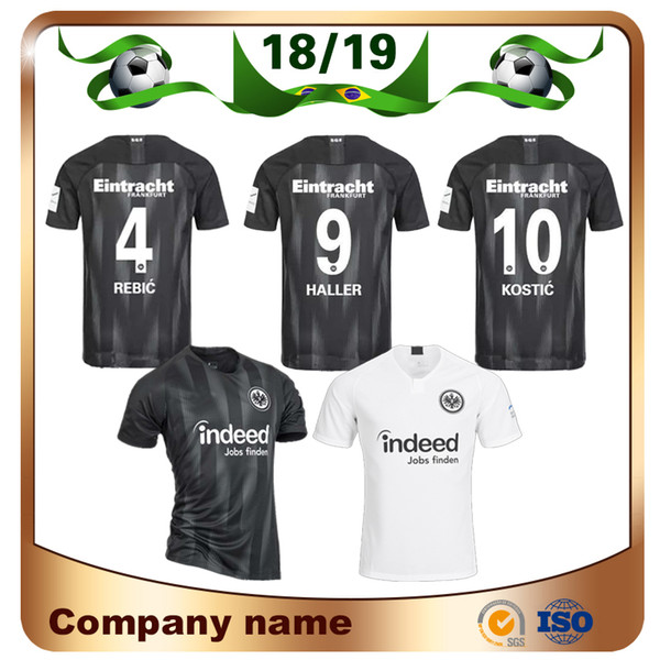 2019 Eintracht Frankfurt Soccer Jersey 18/19 Frankfurt Home FERNANDES DE GUZMAN JOVIC Away white HALLER KOSTIC Football Uniform