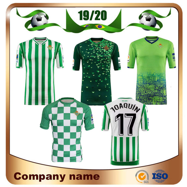 2019 Limited Edition Real Betis Soccer Jersey 18/19 Home JOAQUIN HULIO Soccer shirt MANDI BARTA TELLO INUI Away 3rd Football uniform