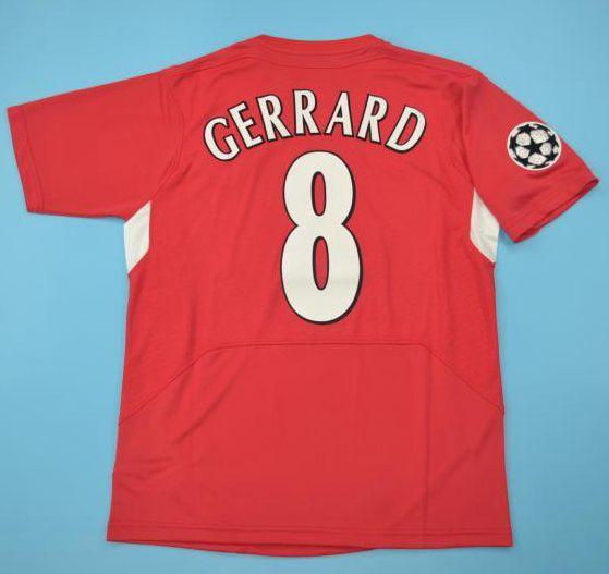 Top 2005 Gerrard Retro Jerseys Alonso D.Cisse Soccer Jersey 04 05 Baros Luis Garcia Vintage classical Smicer Football Shirt