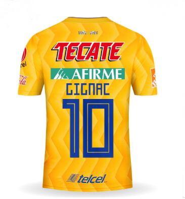 personalized TIGRES 2022new mens 9 VARGAS 10 GIGNAC 20 AQUINO 8 ZELARAYAN 4 H.AYALA 3 JUNINHO 19 PIZARRO 18 SOSA Thai Quality Soccer Jersey