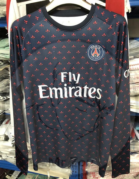 PsG MBAPPE Long sleeve Long sleeve training top 2018 2019 PARIS Sleeveless training vest futbol maillot CAVANI CAMISA DI MARIA Jerseys