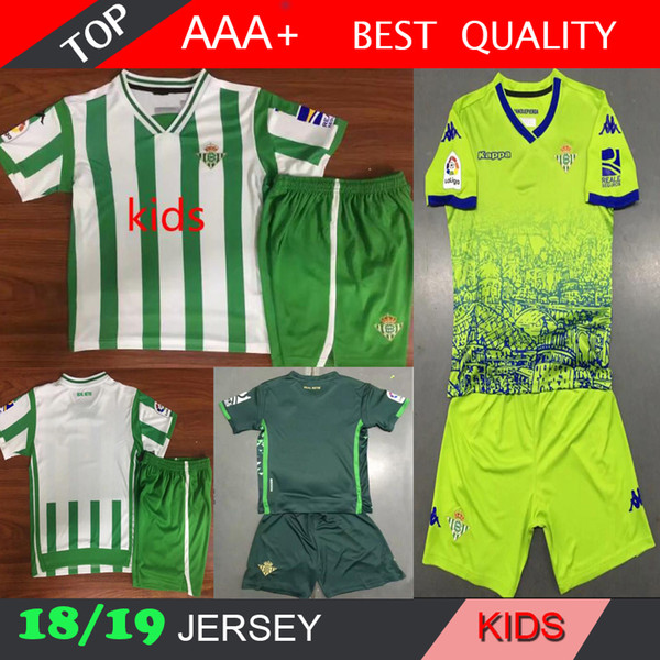 JOAQUIN VAN DER VAART BOUDEBOUZ MANDI BARTRA 2018 2019 Real Betis Soccer Jersey 17 GARCIA Custom Home Away Adult Kids Youth Football Shirt