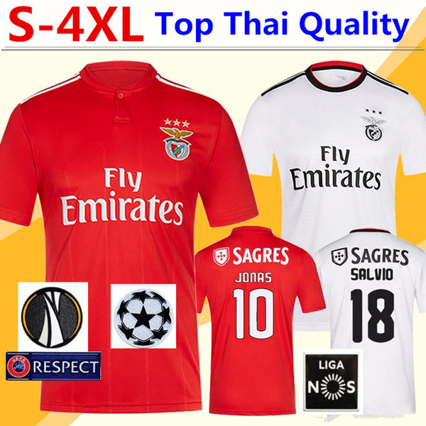 SL Benfica Soccer Jersey Tshirt 18/19 JOÃO FÉLIX Home Football Shirt JONAS T-shirt PIZZI Adult Kids Kit Shirts Camisa Camiseta Maillot S-4XL