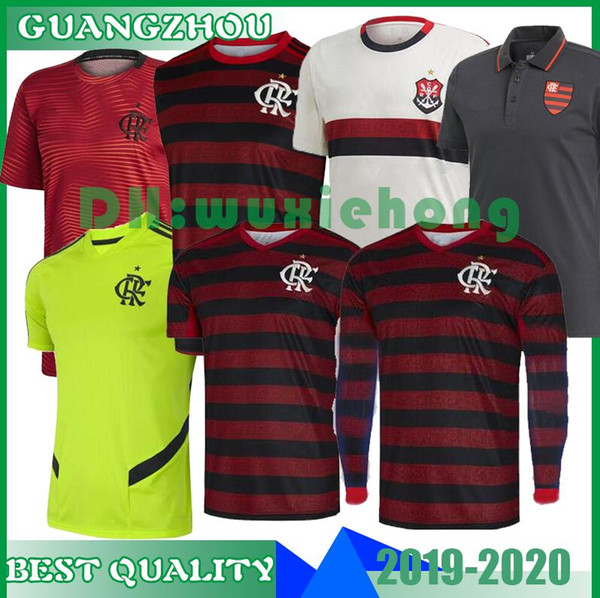 2019 2020 flamengo jersey 19 20 Flemish GABRIEL B DIEGO VINICIUS JR Soccer Jerseys Flamengo home red black sports Brazil football shirt AWAY