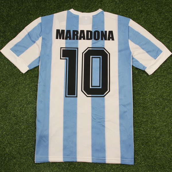 1986 Argentina retro classic vintage DIEGO MARADONA jersey Soccer jersey Camisa de futebol jersey Adult football Shirt THAILAND QUALITY