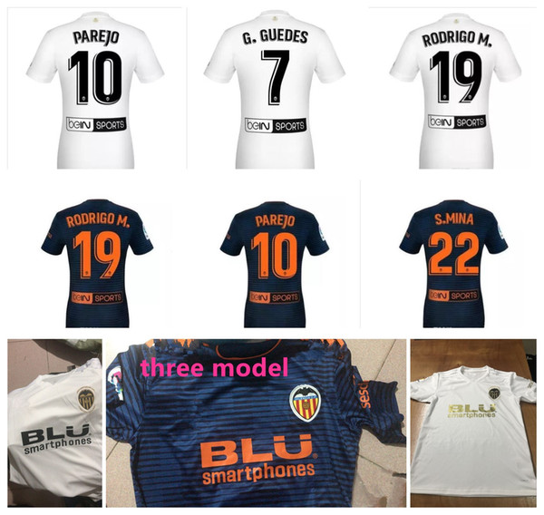 FUTBAL Camisa Valencia 2019 Golden Soccer Jerseys,Chandal valencia Jersey Valencia CF 18 19 Thai Batshuayi Gameiro Kondogbia C.Soler Parejo