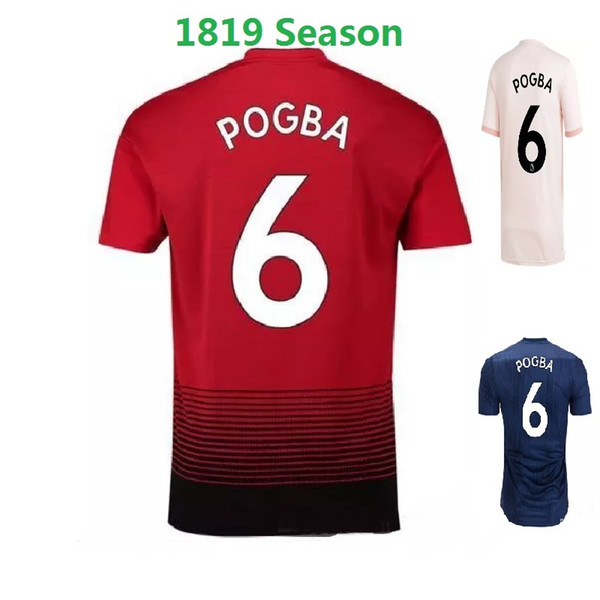 MAN POGBA LUKAKU ALEXIS RASHFORD 2018 2019 home Away utd soccer jersey 18 19 MARTIAL LINDELOF MKHITARYAN football jerseys camiseta de futbol