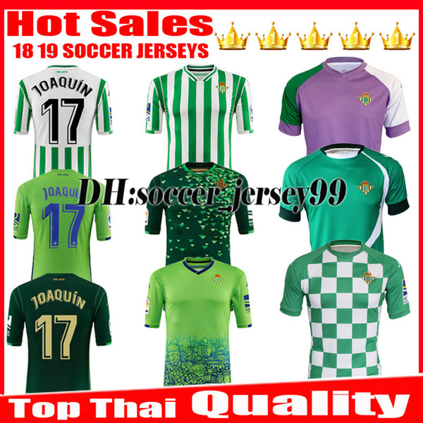 LIMITED EDITION CHECKERED 2018 2019 Real Betis Soccer Jersey 18 19 JOAQUÍN SERGIO LEÓN BARTRA INUI BOUDEBOUZ MANDI S. CANALES Football shirt