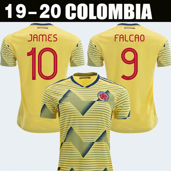 New 2019 Colombia Soccer Jerseys Copa America Colombia JAMES Rodriguez Camiseta de futbol FALCAO Juan CUADRADO VALDERRAMA Football shirts