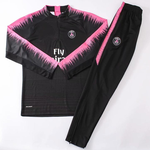 top 2018 2019 PSG tracksuit 18 19 Paris MBAPPE JR LUCAS psg long sleeve training suit Football jacket kit Training suit uniform chandal