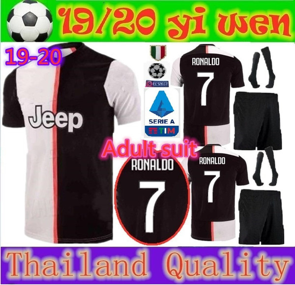 Adult and kids 2019 2020 Juventus RONALDO DYBALA 19 20 FANS soccer jerseys maillot de football jerseys camisa de futebol camiseta de futbol