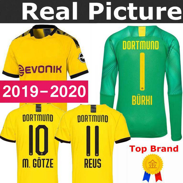 19 20 BVB Borussia Dortmund Soccer Jersey Home 2019 2020 PHILIPP GOTZE REUS PULISIC WITSEL Jersey PACO ALCACER Football shirt