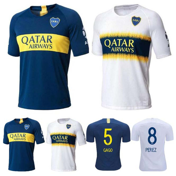 2018 2019 Boca Club Juniors Jersey Home Away 18 19 Boca Juniors GAGO OSVALDO CARLITOS PEREZ P Football shirt