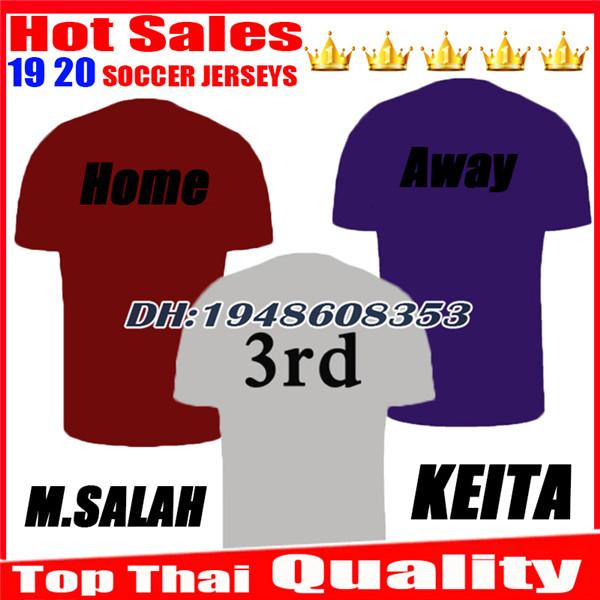 2019 2020 KEITA MANE Top quality M.SALAH Home Soccer Jersey limited edition 3RD GERRARD VIRGIL FIRMINO LALLANA 19 20 Away Football shirt