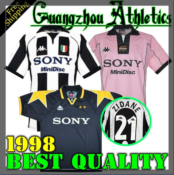 New top 95 96 97 98 Juventus White Retro soccer jersey 1997 1998 champion league Juventus Vintage soccer jerseys 97/98 football shirt