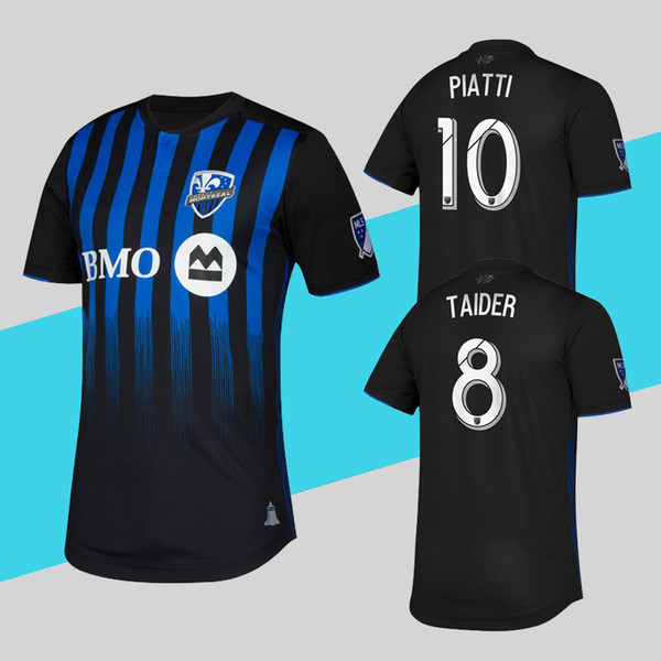 Player Version Montreal Impact Jersey MLS 2019 Home Blue Black Soccer Shirt PIATTI More 10pcs Free DHL Shipping