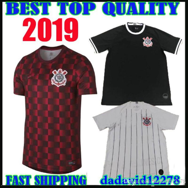 18 19 20 Corinthian JO JADSON jersey soccer home white 2018 2019 RODRIGUINHO Corinthianss M.GABRIEL KAZIM TOP QUALITY club Football Shirt