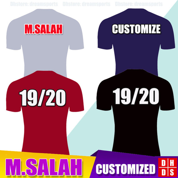 New 2019 2020 SALAH FIRMINO Mens Soccer Jerseys Kit LALLANA 18 19 20 Champions League Home Red M.SALAH MANE STURRIDGE Football Shirts