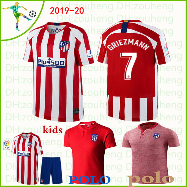 Atletico Madrid soccer Jersey 2019 20 Home Away THIRD UCL KOKE GRIEZMANN SAUL GABI DIEGO COSTA Football shirt polo shirt and kid kits