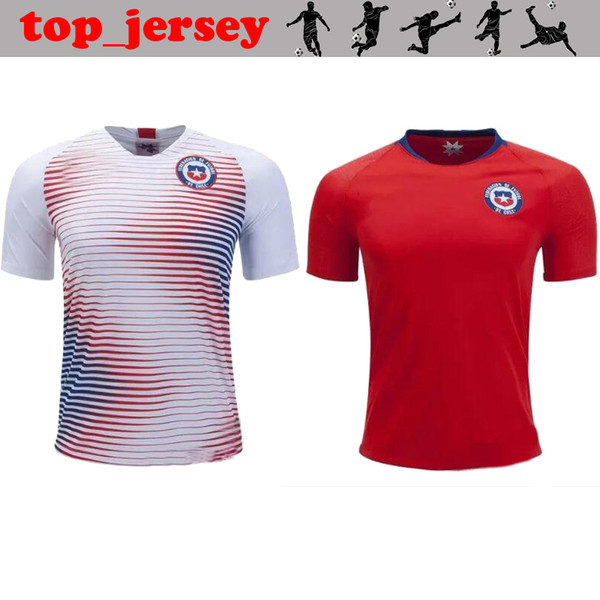 New Chile soccer jersey 17 18 ALEXIS home red away white VALDIVIA VIDAL H.SUAZO MEDEL E.VARGAS top quality Chile world cup football shirt