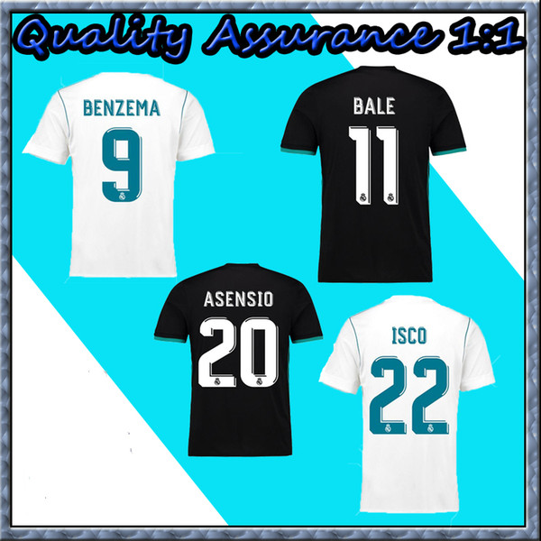 Real madrid 2017 RONALDO ASENSIO BALE ISCO Home away 3rd soccer jersey RAMOS BENZEMA shirt 2018 Camiseta real madrid football jerseys