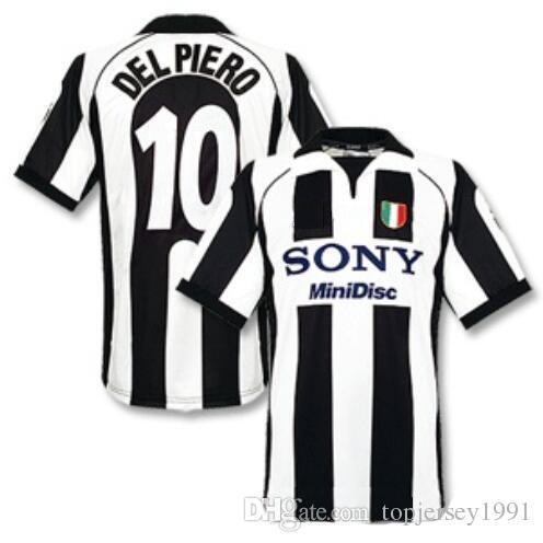 Thai 97 98 Juventus Retro soccer jerseys ZIDANE football shirt 1997 1998 DEL PIERO jersey DAVIDS Classic maillot de foot