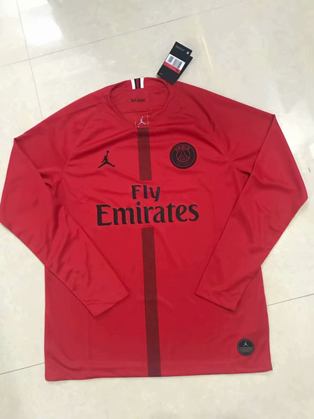 2018 2019 PSG third maillot MBAPPE soccer jersey long sleeve CAVANI top thailand 18 19 paris football shirt KIMPEMBE Camiseta de futbol