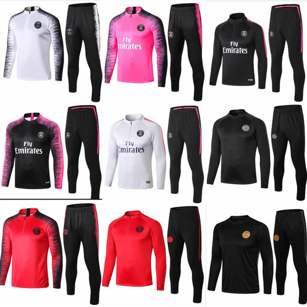 19 20 Psg Training suit 2018 2019 psg aJ soccer Tracksuit Sets paris saint germain MBAPPE juventus chandal futbol jogging kits soccer jacket