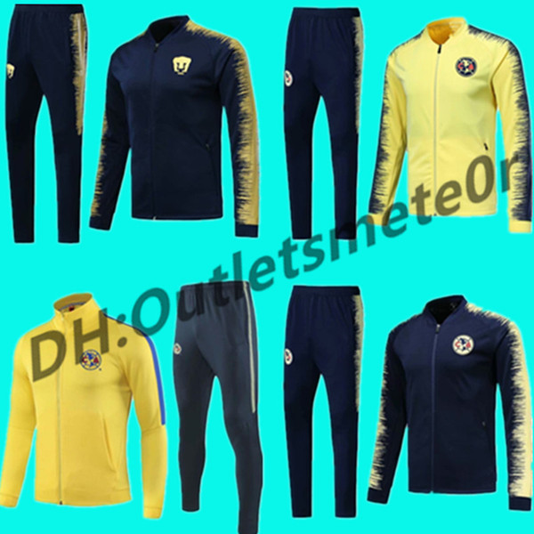 2018 2019 Mexico club America jacket training suit 19 20 GUERRON CALDERON CASTILLO football Cougar UNAM Football jackets tracksuit set