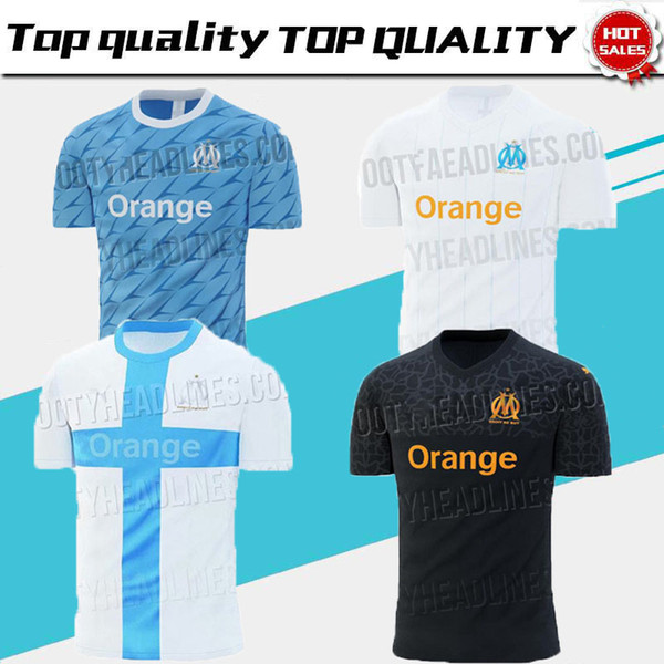 19-20 Olympique de Marseille Soccer jersey 2019/20 League 1 Marseille Maillot De Foot balotelli L.GUSTAVO THAUVIN 19 20 Marseille jersey